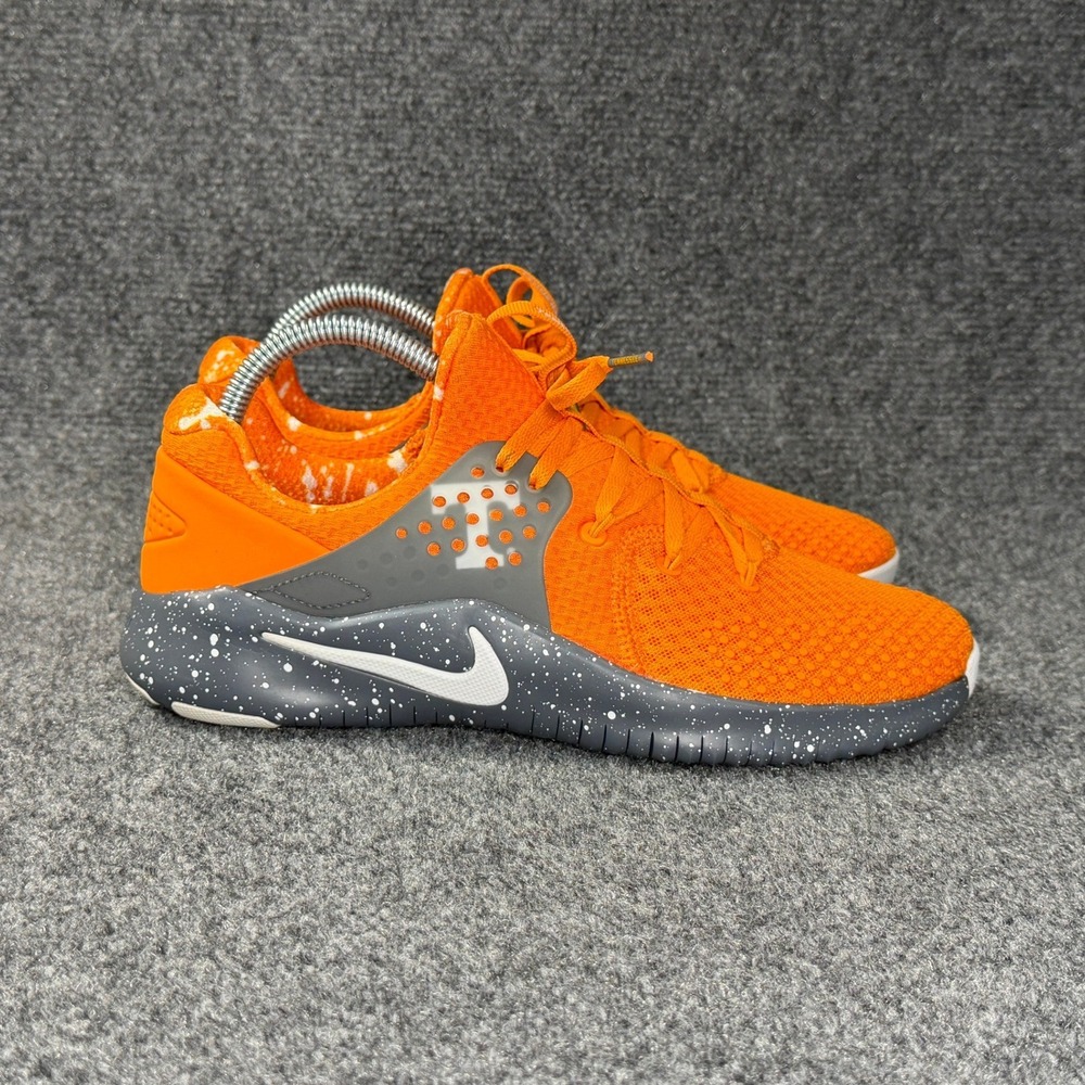 Nike Free TR 8 Training Shoes Men's 7 Tennessee Orange Grey Athletic Run Sneaker